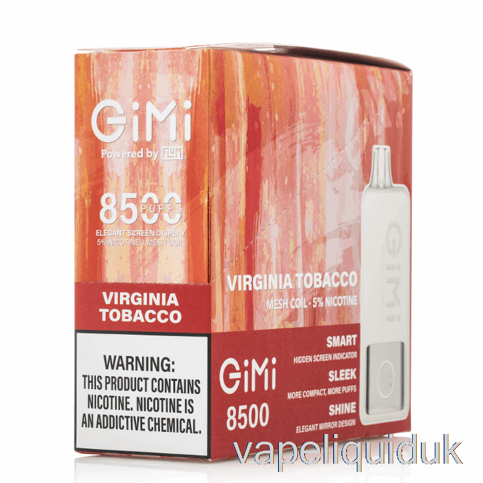 [5-Pack] FLUM Gimi 8500 Disposable Vape Liquid